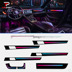 Kit d'éclairage ambiant LED RGB TMPRO Dynamic Light Shadow pour Porsche Panamera 2017-2021, éclairage d'ambiance professionnel pour l'intérieur de la voiture - Product Image 1