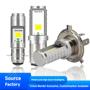 Phare avant de <span class=keywords><strong>moto</strong></span> YD COB, lumières électriques H4 BA20D P15D LED 12V universel en aluminium intégré blanc, garantie 1 an - Product Image 6