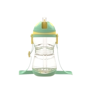 Tasse à bec portable de 450ml avec paille, tasse à boire étanche pour enfants avec corde, bouilloire pour enfants sans BPA pour tasse de bébé avec paille - Product Image 2
