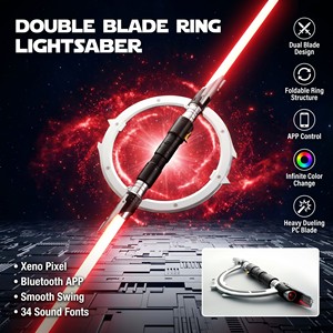 <span class=keywords><strong>Sabre</strong></span> <span class=keywords><strong>laser</strong></span> Inquisitor à double lame <span class=keywords><strong>Force</strong></span> <span class=keywords><strong>FX</strong></span>, poignée métallique Xenopixel, épée <span class=keywords><strong>laser</strong></span> lourde pour duels, idéal pour le cosplay et la collection - Product Image 1