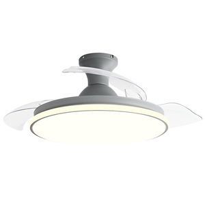 Invisible <b>Fan</b> Light Led <b>Ceiling</b> <b>Fan</b> With Light For Bedroom Living Room Home Electric <b>Fan</b> Chandelier Smart Inverter - Product Image 2