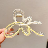 En stock, pinces à cheveux en plastique carrées coréennes de 10 cm, papillon, mode, décoration quotidienne pour femmes, marque WENHUI, logo personnalisé