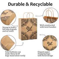 Sac d'emballage alimentaire à emporter en papier kraft brun biodégradable et recyclable avec logo imprimé personnalisé et poignée en corde