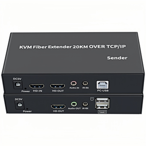 20Km HDMI KVM fibra Extender su cavo in fibra ottica SC con Loop Out HDMI USB a fibra Extender ricetrasmettitore Video di trasmissione - Product Image 3
