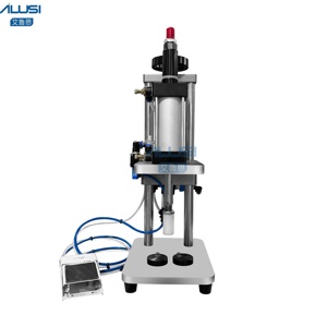 Machine de capsulage semi-automatique pneumatique pour flacons de parfum, machine de pressage de bouchons intérieurs et de capuchons pour flacons d'huiles essentielles - Product Image 1