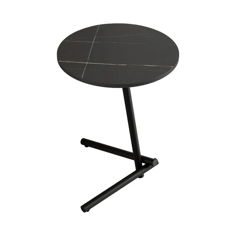 Goedkope Prijs Luxe Moderne Europese Stijl Meubelen Salontafel Bureau Met Stone Top En Metalen Poten