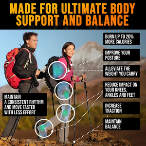 Bâtons de <span class=keywords><strong>ski</strong></span> de haute qualité <span class=keywords><strong>pliable</strong></span> pliant 5 sections bâtons de marche nordique bâton de marche Alpenstock bâtons de trekking - Product Image 4