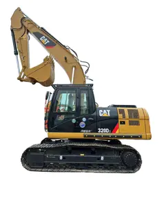 Maquinaria excavadora CAT 320D/312D/320D2 de segunda mano, retroexcavadora hidráulica sobre orugas, 20 toneladas, excavadora gato usada
