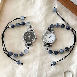 Reloj de pulsera ajustable de cuarzo para mujer, reloj de pulsera con cuentas, esfera de fácil lectura - Product Image 5