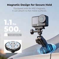 Support pivotant à 360° K&F Concept avec ventouse magnétique universelle à dégagement rapide pour caméra d'action GoPro DJI Insta360