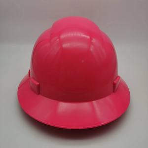 الوردي الصناعية العمل البناء النساء خوذة أمان كامل حافة منفس pe الصلب قبعة مع ansi - Product Image 5