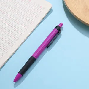 स्वनिर्धारित लोगो मुद्रित बॉलपॉइंट पेन प्रोमोशनल विज्ञापन उपहार वैयक्तिकृत प्लास्टिक धातु बॉलपॉइंट पेन