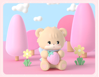 MK010 Meilleures ventes : Ensemble de 8 figurines Mikko Kawaii de dessin animé, Boîte mystère, Figurines de jeu mignonnes, Boîte surprise, Ornements de bureau