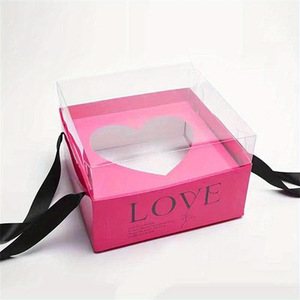 Scatole Regalo <span class=keywords><strong>in</strong></span> Carta Kraft all'Ingrosso con Stampa, Scatole Quadrate Artigianali per Bouquet di Fiori per Negozi di Fiori - Product Image 5