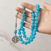 YS389-5 Perles de prière islamiques Misbaha en résine de 10 mm, 33 perles islamiques, Tasbih chinois, Tasbeeh en plastique, Perles islamiques Tasbih Tesbih