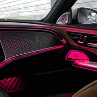 Lampu Ambient Panel Bercahaya Mercedes E-Class W214, Speaker Tweeter 4D Berputar, Lampu LED Coverackrest