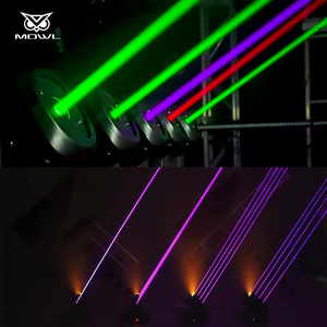 5 têtes DMX 5x500mw RGB tête mobile lumière Laser pour scène Concert dj Bar Disco boîte de nuit - Product Image 3