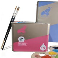 Durcisseur de peinture transparente auto-catalysant à vitesse moyenne 2K, 5L + 2,5L, adapté à différents environnements de peinture à température variable