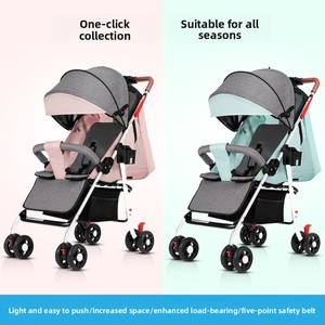 Cochecito de Bebé Ligero, Plegable, Metálico, Plegado con un Clic, para Bebés de 0 <span class=keywords><strong>a</strong></span> 6 Meses, Carrito de Cuatro Ruedas, Entrega Disponible - Product Image 4