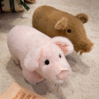 Jouet en peluche rose en forme de cochon, rembourré en coton PP doux, pour enfants, cadeau et décoration d'intérieur