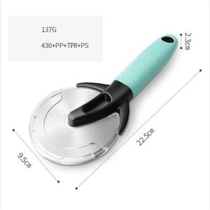 Vente en gros Lame de roue en acier inoxydable Trancheuse à fromage Coupe-<span class=keywords><strong>pizza</strong></span> avec poignée en PP - Product Image 6