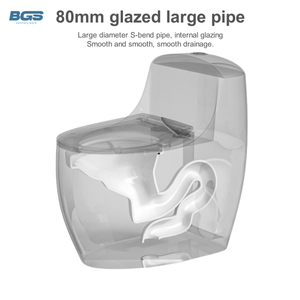 WC Monoblocco di Design a Prezzo Vantaggioso, <span class=keywords><strong>Set</strong></span> Bagno in Ceramica con Cassetta Nascosta, Modelli WC Monoblocco - Product Image 5