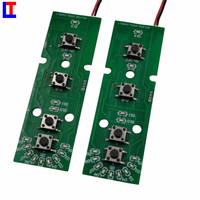 Carte de contrôle PCB Exilis universelle 3,7 V RGB prête à l'emploi, conception 6 V 1 A, OEM ODM RF PCBA avec connecteur M12 4 broches, assemblage PCBA