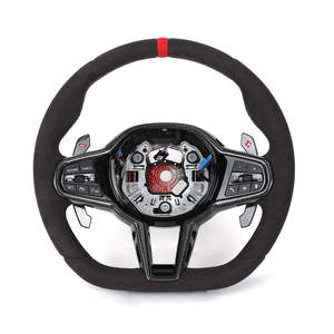 Volante Sportivo Completo in Alcantara per <span class=keywords><strong>BMW</strong></span> G20 G22 G30 <span class=keywords><strong>G31</strong></span> M2 G87 M3 G80 M4 G82 G42 M5 F90 F80 F82 F95 X3M F97 M340i M440i - Product Image 1