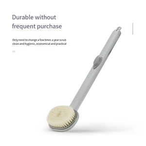 Brosse de bain multifonctionnelle détachable avec poignée, éponge de douche exfoliante et masseur pour le dos et le corps - Product Image 3