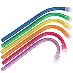 หลอดน้ำลายสีสันสดใสสำหรับทันตกรรม หลอดนิ่มใช้ครั้งเดียวสำหรับการดูแลช่องปากผู้ใหญ่ แพ็ค 100 ชิ้น - Product Image 4