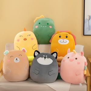 Bantal perjalanan hewan mewah desain kartun selimut LogoPillow penghangat tangan Penguin kartun 2-in-1 - Product Image 2