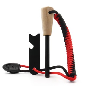 Allume-feu en bâton de magnésium 8 mm x 80 mm avec manche en bois, outil de survie pour le camping en plein air - Product Image 2