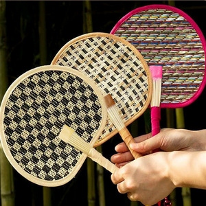 Handmade Woven Bamboo <b>Fan</b> Portable Lightweight Foldable Manual <b>Handheld</b> <b>Fan</b> For Outdoor Use Summer Cooling - Product Image 1