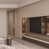Dressing sur mesure moderne et minimaliste avec portes vitrées et éclairage LED, système de rangement de luxe pour chambre parentale