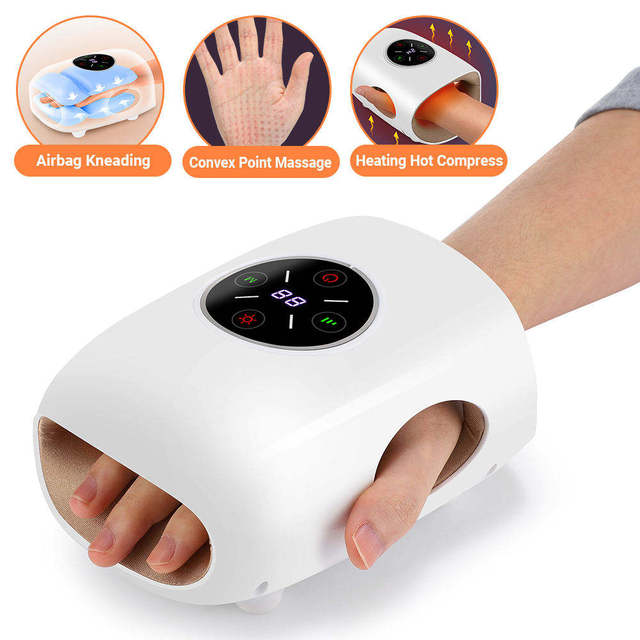 2026 New Portable Handheld air Compression Palm Massage Equipment Tool Cover Full Palm Heat Massager