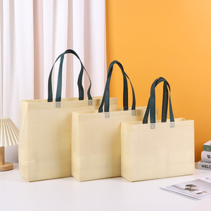 Logotipo personalizado Precio al por mayor barato Bolsa de compras no tejida Embalaje de ropa Bolsas no tejidas Tela no tejida desechable para bolsas - Product Image 4
