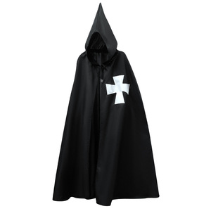 Costume de Chevalier Templier Yi Xiaoyi pour Homme Adulte – Ensemble Cape à Capuche Croix Rouge Blanche – Tenue Médiévale d'Halloween – Source Transfrontalière - Product Image 4