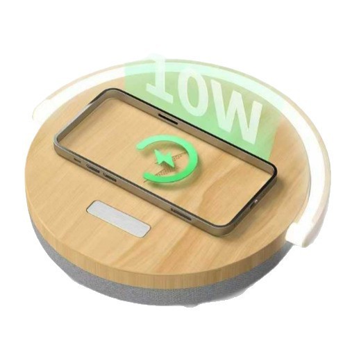 10W Wireless Charging Sleep Speaker Bedside Ambient Night Light Multi Function Desktop Timing Sleep Aid Table Lamp