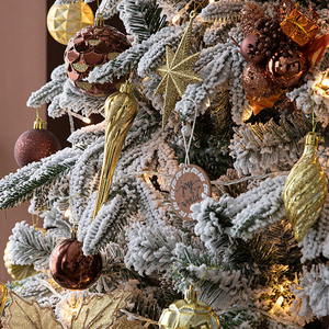 <span class=keywords><strong>Albero</strong></span> <span class=keywords><strong>di</strong></span> <span class=keywords><strong>Natale</strong></span> Artificiale Bianco Innevato con LED <span class=keywords><strong>di</strong></span> Lusso, 5FT/6FT/7FT, in PE e PVC Misto, <span class=keywords><strong>per</strong></span> Decorazioni <span class=keywords><strong>di</strong></span> Case e Hotel - Product Image 6