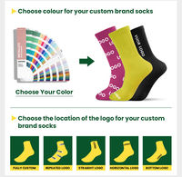Chaussettes de Pilates personnalisées en coton premium avec grip antidérapant, faible MOQ, design gratuit