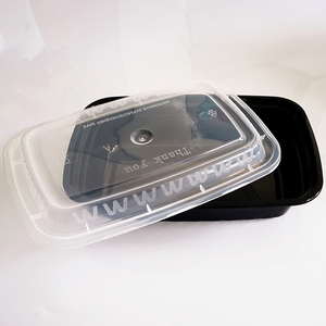 Suministro de fábrica 24 oz Microondas desechable Plástico PP Restaurante Contenedores Tapa Inyección <span class=keywords><strong>rectangular</strong></span> Contenedores de comida para llevar - Product Image 5