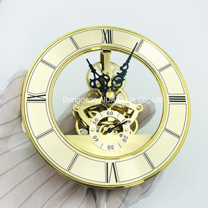 126mmラグジュアリーローマンヴィンテージダイヤルスケルトンクロックインサートムーブメントスケルトン時計パーツクリスタルクロックヘッドメタルメカニズム - Product Image 2