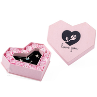 Boîte Cadeau Cœur Romantique avec Insert de Rangement pour Bijoux, Présentoir pour Collier et Pendentif, Cadeau de la Saint-Valentin, Vente en Gros