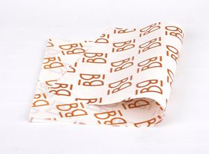Customized Logo PE Disposable Food-Grade Oil-Resistant <b>Wrapping</b> <b>Paper</b> Recyclable Eco-Friendly for Burger Shops Fried Chicken - Product Image 4