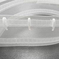 Glissières de rail de rideau modernes en POM écologiques et robustes, crochets décoratifs muraux, modèle N-012, longueur 1,1 cm