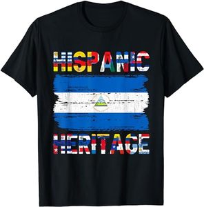 Camiseta Personalizada de Nicaragua con Estampado de Bandera de Nicaragua, Camiseta de Arte, Venta al por Mayor, Camisetas de Manga Corta Sublimadas para Hombre - Product Image 3