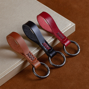 Car <b>Key</b> <b>Lanyard</b> Full Grain Leather Keychain, Handmade Sturdy Cowhide Durable Premium Universal Fit, <b>for</b> BMW Toyota Honda - Product Image 5