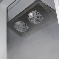 Réfrigérateur commercial personnalisable à 2 portes inclinées, avec refroidissement par ventilateur, fabriqué par un fabricant de réfrigérateurs.