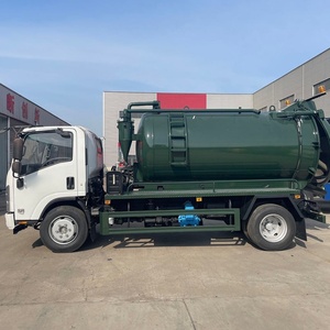 Camion d'aspiration de boues Isuzu 4x2 8 tonnes avec pompe à vide, camion d'aspiration de boues diesel, camion de collecte de boues, prix d'usine neuf - Product Image 5