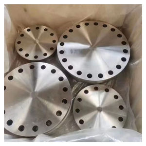 CNC-gefreesde gladde oppervlakte flenzen DN600 DN1500 Klasse 600 Grote diameter op maat gemaakte blinde flens 3 inch lasnek SS 316L materiaal - Product Image 1